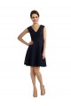 Short V-Neck Lace Cocktail Bridesmaid Dress with Illusion Back Brisbane