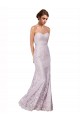 Floor Length Fitted Sweetheart Lace Bridesmaid Dress / Prom Dress Brisbane