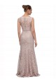 Long Sleeveless All Lace Bridesmaid Dress / Prom Dress with Scoop Neckline Brisbane