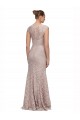 Sweetheart Neckline Cap Sleeves Lace Bridesmaid Dress / Prom Dress with Twist Brisbane