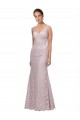 Lace V-Neckline Long Full Length Bridesmaid Dress / Prom Dress Brisbane