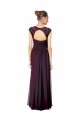 Long Chiffon Sweetheart Bridesmaid with Lace Straps and Keyhole Back Brisbane