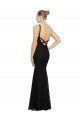 Fitted Lace Bridesmaids Dress with Jewel Neckline and Open Back Brisbane