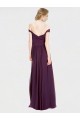 Sweetheart Long Bridesmaid Dress with Off the Shoulder Cap Sleeve Lace Bodice Brisbane