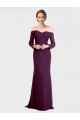 Full Length Long Bridesmaid Dress with Lace Off The Shoulder Bodice Brisbane