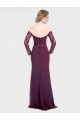 Full Length Long Bridesmaid Dress with Lace Off The Shoulder Bodice Brisbane