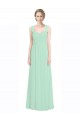 Sweetheart Chiffon Bridesmaid Dress with Lace Straps and Keyhole Back Brisbane