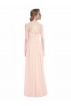 Sweetheart Chiffon Bridesmaid Dress with Lace Straps and Keyhole Back Brisbane