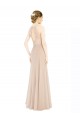 High Halter Neck Illusion Lace Bridesmaid Dress / Prom Dress with Chiffon Skirt and Keyhole Back Brisbane