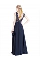 Bateaux Neckline A-Line Lace Bridesmaid Dress / Prom Dress with Top Nude Layer Brisbane