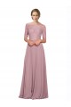 Off the Shoulder Lace Crop Top A-Line Chiffon Bridesmaid Dress / Prom Dress Brisbane