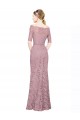 Short Sleeves Crop Top Mermaid Lace Bridesmaid Dress / Prom Dress Brisbane