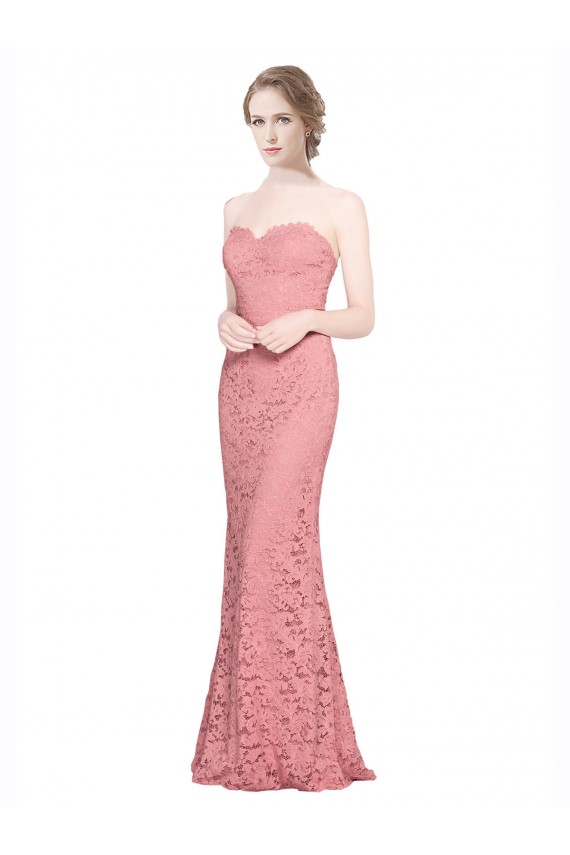 Fitted Sweetheart Mermaid Lace Bridesmaid Dress / Prom Dress Brisbane