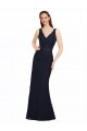 Lace Bridesmaid Dress with Satin Waistband and Open Back Brisbane