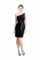 One Shoulder Short Lace Cocktail Bridesmaid Dress with Satin Waistband Brisbane