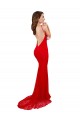 High Neck Long Formal Lace Bridesmaid Dress / Prom Dress with Open Back Straps Brisbane