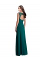 Long A-Line Lace and Chiffon Bridesmaid Dress with Open Back Brisbane