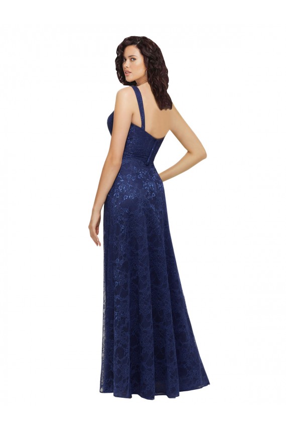 Chantilly Lace V-Neck Bridesmaid Dress Brisbane