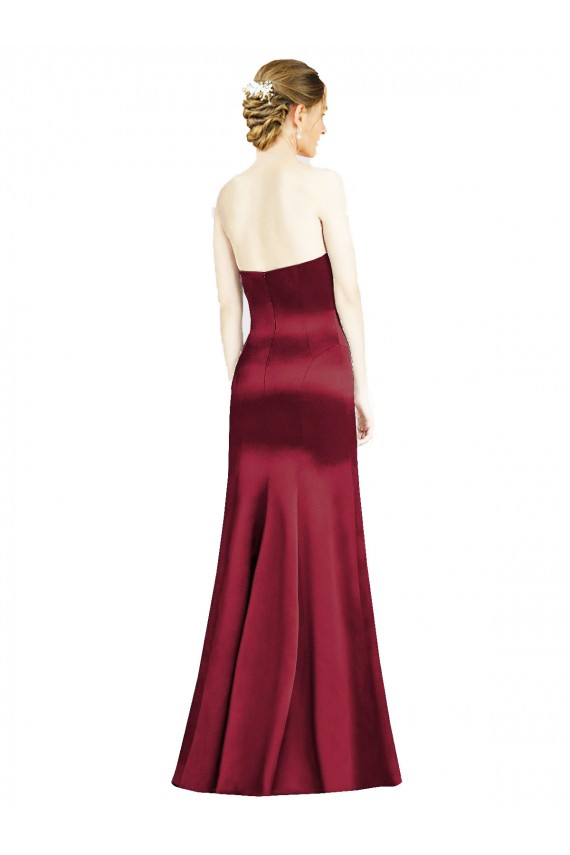 Sweetheart Neckline Bridemaid Dress with Hips Seamed Detail Brisbane