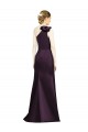 Full Length One Shoulder Satin Bridesmaid Dress with Bow Shoulder Detail Brisbane