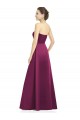 Full Length Strapless Long Satin Bridesmaid Dress with Sweetheart Neckline Brisbane
