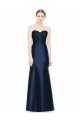 Full Length Strapless Satin Bridesmaid Dress with Lace Sweetheart Neckline Brisbane