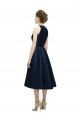 Halter Neck Short Tea Length Sleeveless Satin Bridesmaid Dress Brisbane
