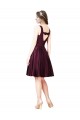 Classic Cocktail Knee Length Satin Bridesmaid Dress / Prom Dress with V Back and Bow Detail Brisbane