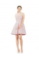 Short Knee Length Sweetheart Satin Cocktail Bridesmaid Dress Brisbane