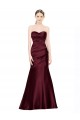 Mermaid Sweetheart Soft Formal Satin Bridesmaid Dress / Prom Dress with Pleats Brisbane