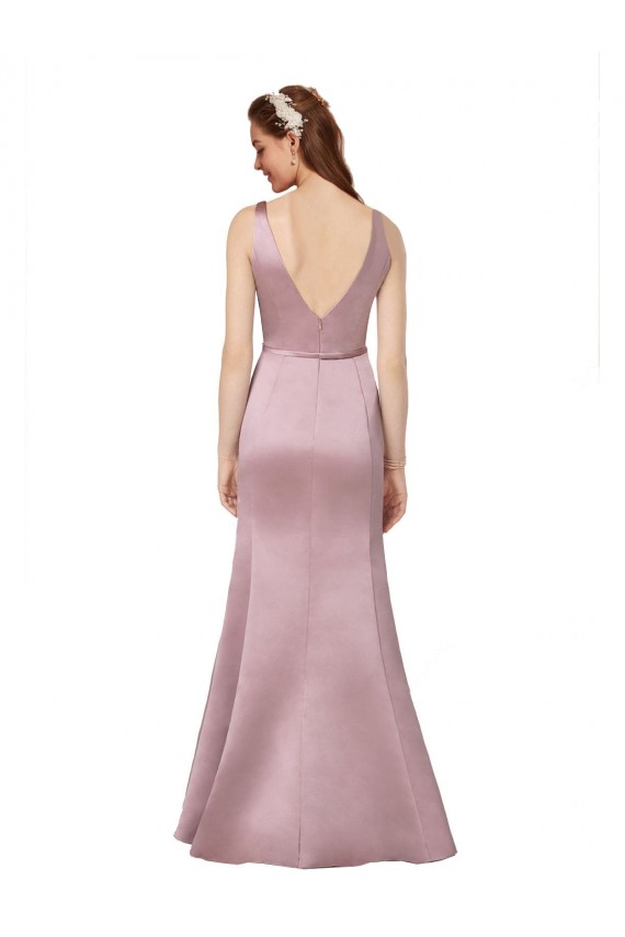 Sexy Formal Satin Bridesmaid Dress / Prom Dress with Side Cutouts Brisbane