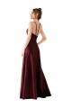 Sleek Satin Bridesmaids Dress with Pockets Brisbane