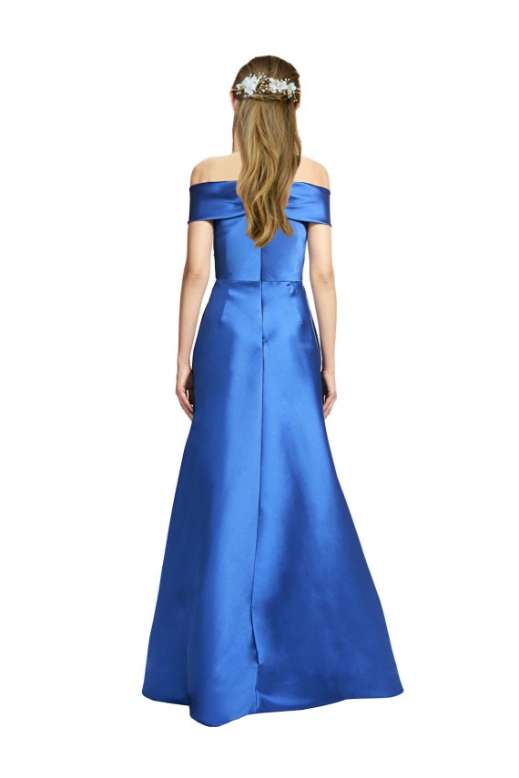 Sleeveless Off the Shoulder Ball Gown Formal Satin Bridesmaid Dress / Prom Dress Brisbane