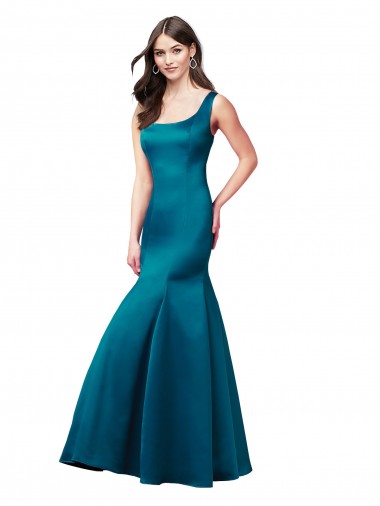 Long Sleek Satin Bridesmaid Dress / Prom Dress with U-Back Brisbane