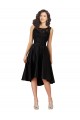 Short High Low Satin Cocktail Bridesmaid Dress with a Beaded and Embroidered Bodice Brisbane