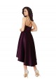 Elegant High Low Satin Bridesmaid Dress / Prom Dress with Criss Cross Back Brisbane
