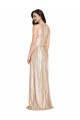 Floor Length Halter Neck Sparkling Formal Sequin Bridesmaid Dress / Prom Dress with Pleats Brisbane