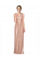 Draped V-Neck Striking Sheath Floor Length Formal Sequin Bridesmaid Dress / Prom Dress Brisbane