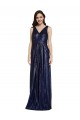 Long V-Neck Sparking Formal Sequin Bridesmaid Dress / Prom Dress with Low V-Back Brisbane