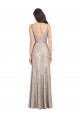 V-Neck Fully Sequin Formal Bridesmaid Dress / Prom Dress with V-Back and Front Slit Brisbane