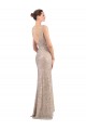 Faux Surplice V-Neck Slim Formal Sparkling Sequin Bridesmaid Dress / Prom Dress Brisbane