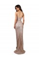 High Slit Scoop Neck Long Formal Sequin Bridesmaid Dress / Prom Dress Brisbane