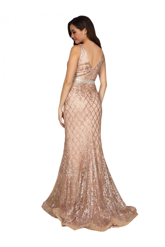 Sleek Long Mermaid Formal Sparkling Sequin Bridesmaid Dress / Prom Dress Brisbane