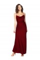 Cowl Neck Low Back Formal Silky Satin Bridesmaid Dress / Prom Dress with Thin Back Straps Brisbane