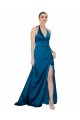 Halter Neck Formal Silky Satin Bridesmaid Dress / Prom Dress Brisbane
