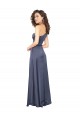 Draped Formal Silky Satin Bridesmaid Dress / Prom Dress with Tied Waist Brisbane