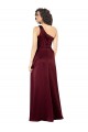 One Shoulder Formal Silky Satin Bridesmaid Dress / Prom Dress with Subtle Pleats Brisbane