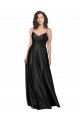 Full Length V-Neckline Formal Silky Satin Bridesmaid Dress / Prom Dress with Full Skirt Brisbane