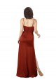 Floor-Length Formal Silky Satin Bridesmaid Dress / Prom Dress with Skirt Slit Brisbane