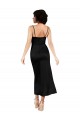 Cowl Neck Formal Tea-Length Short Silky Satin Bridesmaid Dress / Cocktail Prom Dress with Skirt Slit Brisbane